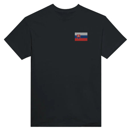 T-shirt drapeau de la slovaquie en broderie - pixelformaflag