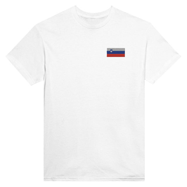 T-shirt Drapeau de la Slovénie en broderie - Pixelforma 