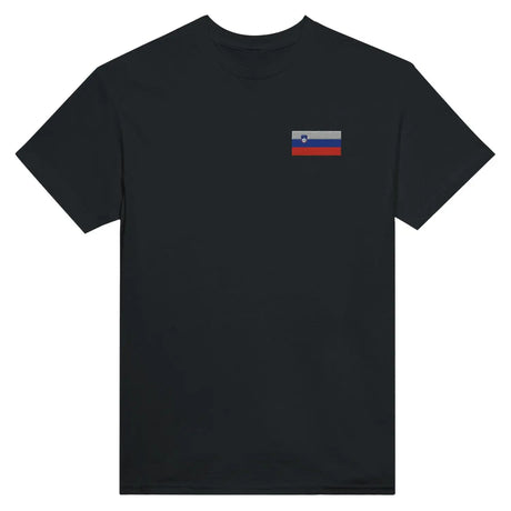 T-shirt drapeau de la slovénie en broderie - pixelformaflag