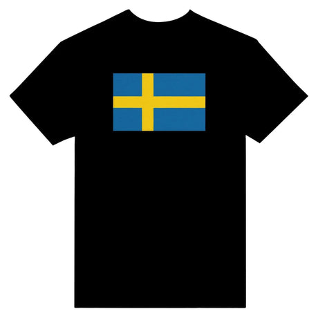 T-shirt drapeau de la suède - pixelformaflag