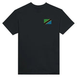 T-shirt Drapeau de la Tanzanie en broderie - Pixelforma 