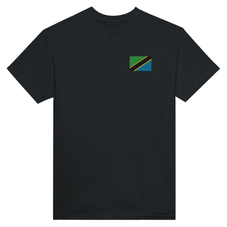 T-shirt Drapeau de la Tanzanie en broderie - Pixelforma 
