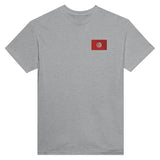 T-shirt Drapeau de la Tunisie en broderie - Pixelforma