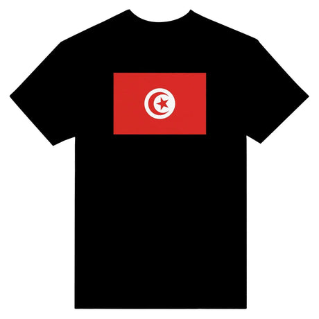 T-shirt drapeau de la tunisie - pixelformaflag