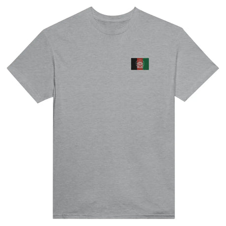 T-shirt drapeau de l’afghanistan en broderie - pixelformaflag