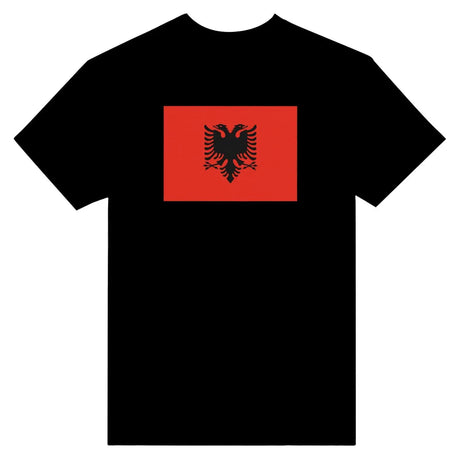 T-shirt drapeau de l’albanie - pixelformaflag