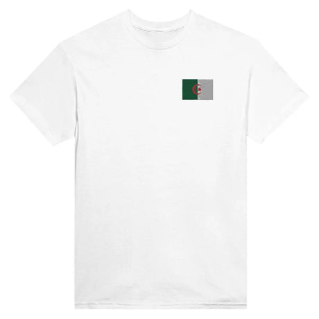 T-shirt Drapeau de l'Algérie en broderie - Pixelforma 