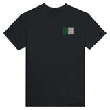 T-shirt Drapeau de l'Algérie en broderie - Pixelforma 