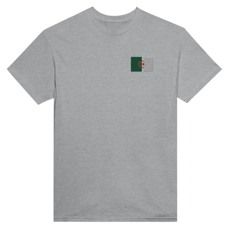 T-shirt drapeau de l’algérie en broderie - pixelformaflag