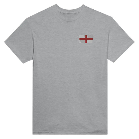 T-shirt drapeau de l’angleterre en broderie - pixelformaflag