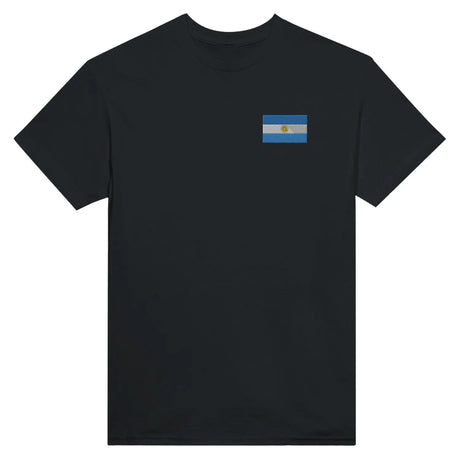 T-shirt drapeau de l’argentine en broderie - pixelformaflag