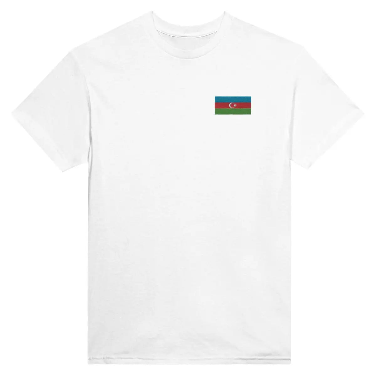 T-shirt Drapeau de l'Azerbaïdjan en broderie - Pixelforma 