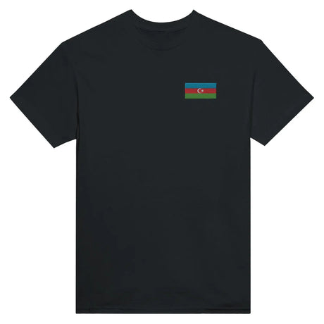 T-shirt drapeau de l’azerbaïdjan en broderie - pixelformaflag