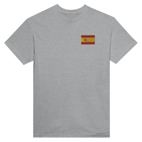 T-shirt drapeau de l’espagne en broderie - pixelformaflag