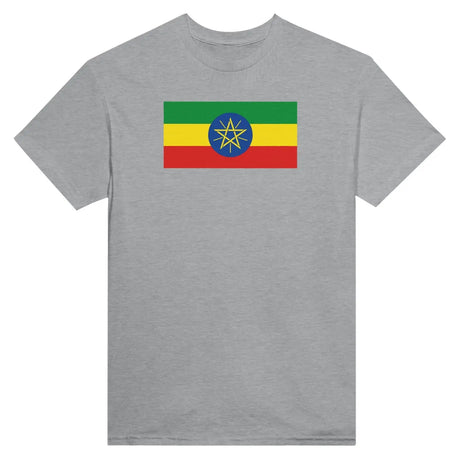 T-shirt drapeau de l’éthiopie - pixelformaflag