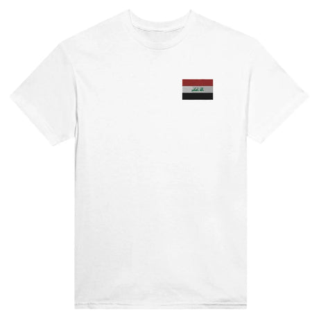 T-shirt drapeau de l’irak en broderie - pixelformaflag