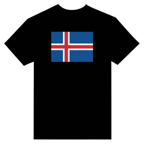 T-shirt drapeau de l’islande - pixelformaflag