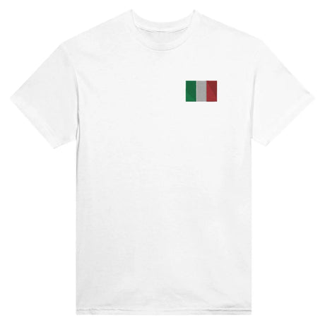 T-shirt drapeau de l’italie en broderie - pixelformaflag