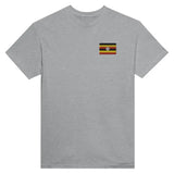 T-shirt Drapeau de l'Ouganda en broderie - Pixelforma 