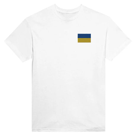 T-shirt Drapeau de l'Ukraine en broderie - Pixelforma 