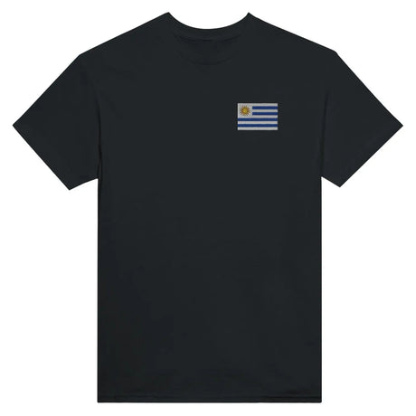 T-shirt drapeau de l’uruguay en broderie - pixelformaflag