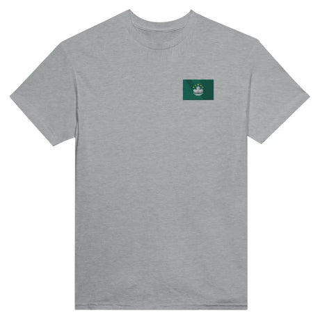 T-shirt drapeau de macao en broderie - pixelformaflag