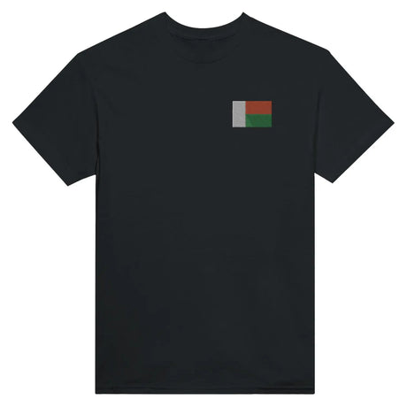 T-shirt drapeau de madagascar en broderie - pixelformaflag