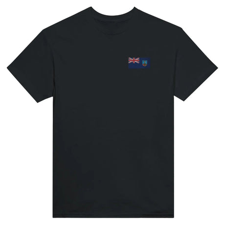 T-shirt drapeau de montserrat en broderie - pixelformaflag