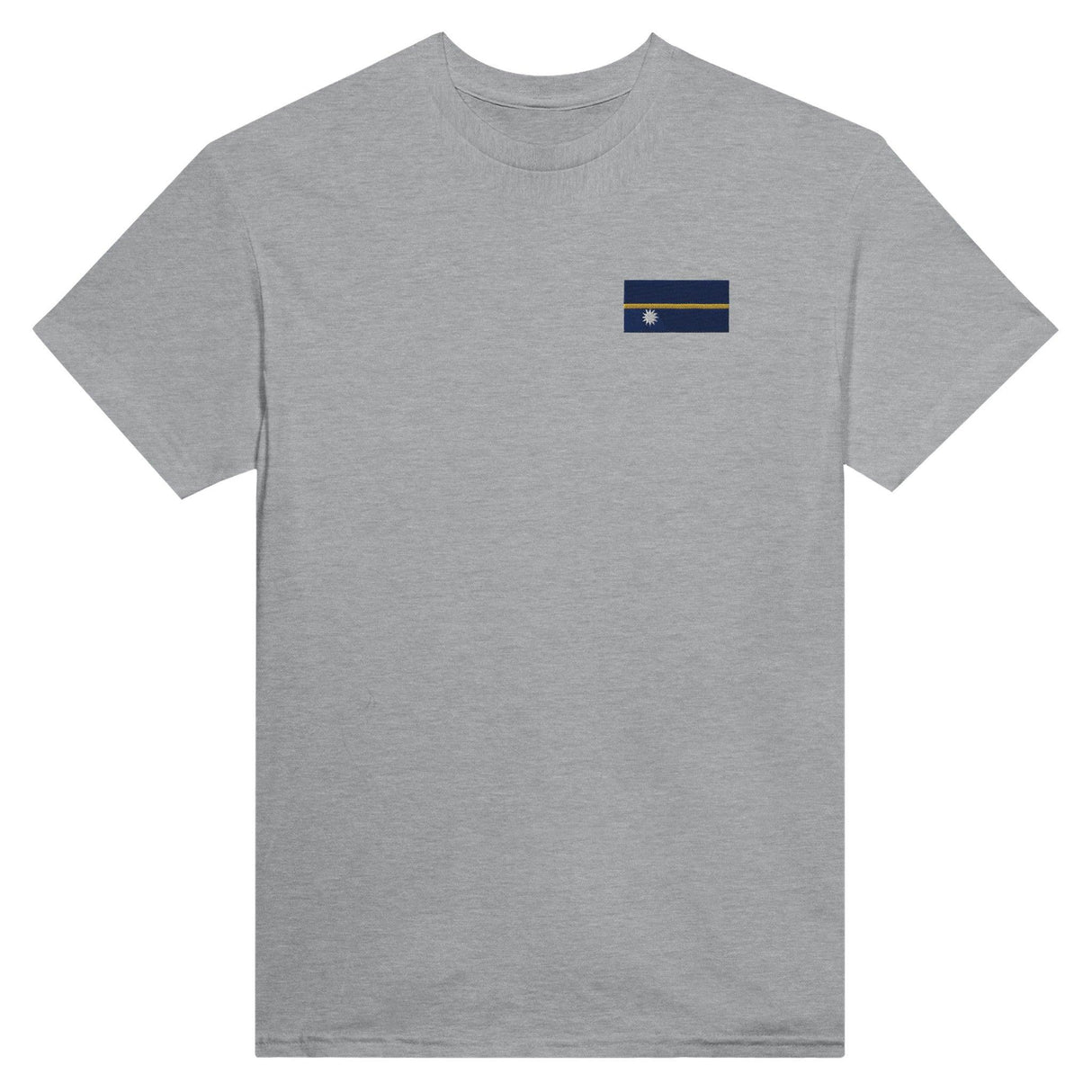 T-shirt Drapeau de Nauru en broderie - Pixelforma 