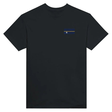 T-shirt drapeau de nauru en broderie - pixelformaflag