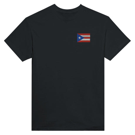 T-shirt Drapeau de Porto Rico en broderie - Pixelforma 