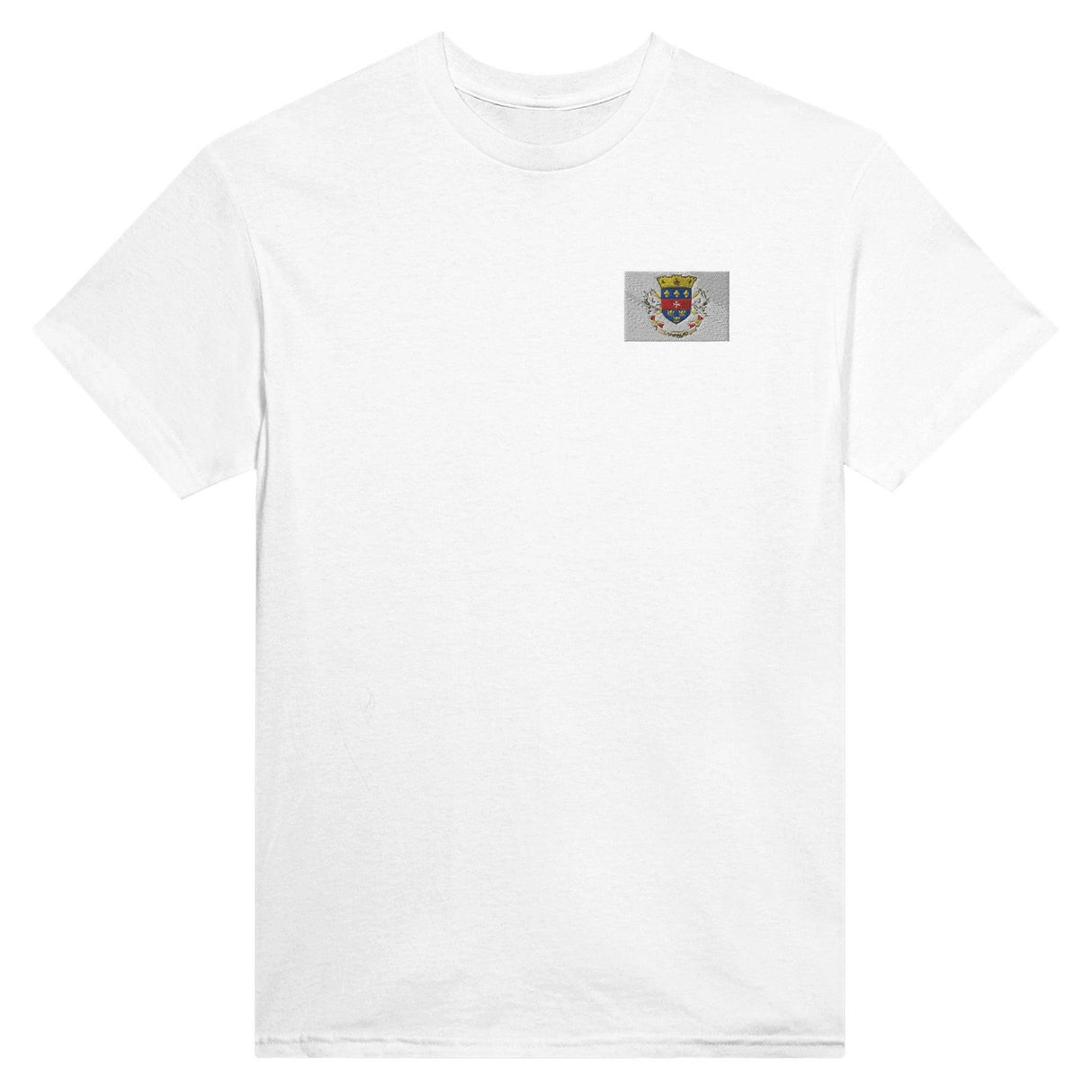 T-shirt Drapeau de Saint-Barthélemy en broderie - Pixelforma 