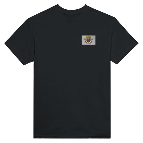 T-shirt Drapeau de Saint-Barthélemy en broderie - Pixelforma 