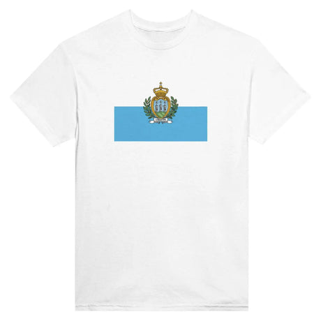 T-shirt drapeau de saint-marin - pixelformaflag