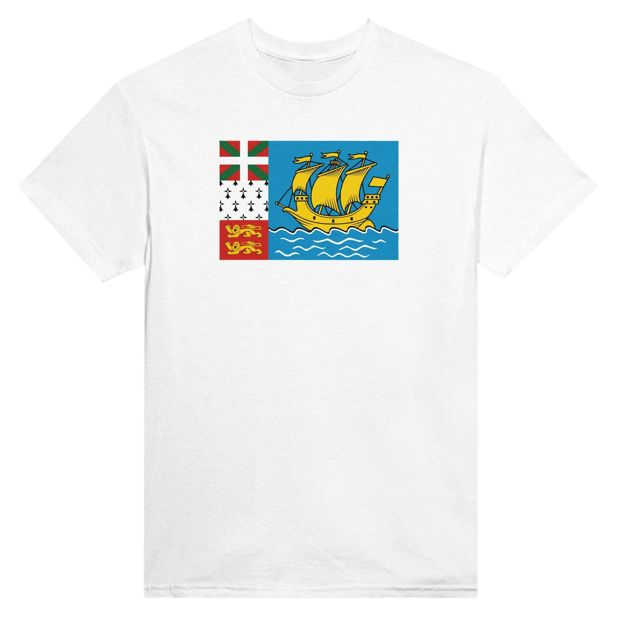 T-shirt Drapeau de Saint-Pierre-et-Miquelon - Pixelforma