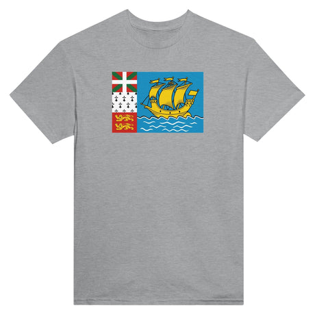 T-shirt Drapeau de Saint-Pierre-et-Miquelon - Pixelforma