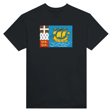 T-shirt drapeau de saint-pierre-et-miquelon - pixelformaflag