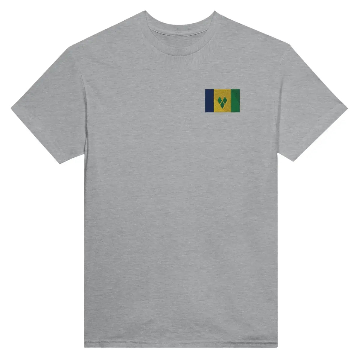 T-shirt Drapeau de Saint-Vincent-et-les-Grenadines en broderie - Pixelforma 