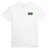 T-shirt Drapeau de Sao Tomé-et-Principe en broderie - Pixelforma 