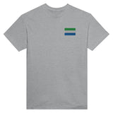 T-shirt Drapeau de Sierra Leone en broderie - Pixelforma 