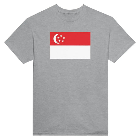 T-shirt drapeau de singapour - pixelformaflag