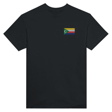 T-shirt Drapeau des Comores en broderie - Pixelforma 