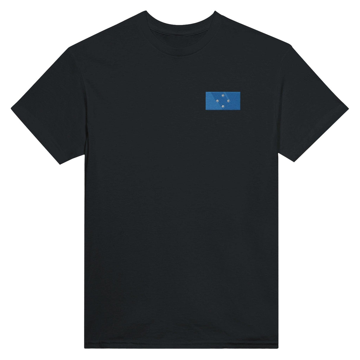 T-shirt Drapeau des États fédérés de Micronésie en broderie - Pixelforma