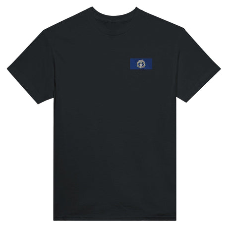 T-shirt Drapeau des Îles Mariannes du Nord en broderie - Pixelforma 