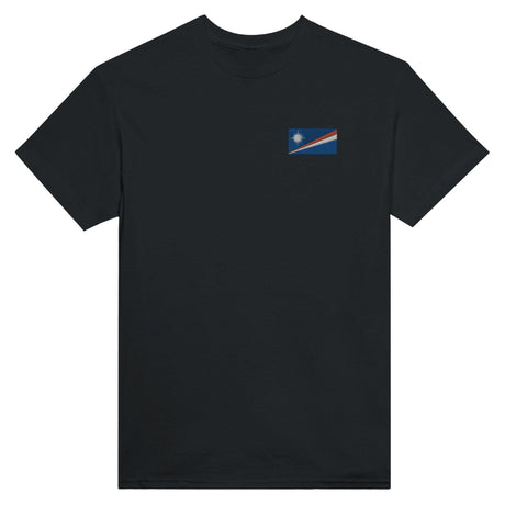 T-shirt Drapeau des Îles Marshall en broderie - Pixelforma