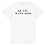 T-shirt drapeau des îles mineures éloignées des états-unis - pixelforma