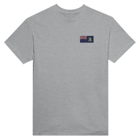 T-shirt drapeau des îles vierges britanniques en broderie - pixelformaflag