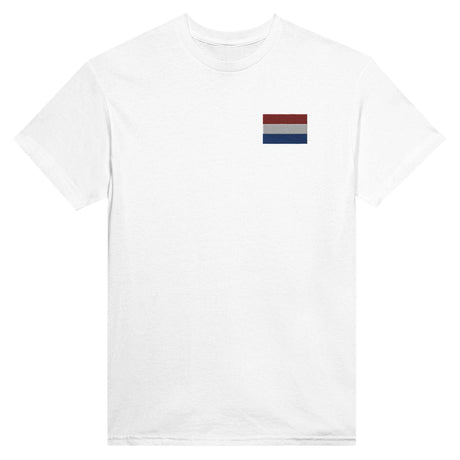 T-shirt Drapeau des Pays-Bas en broderie - Pixelforma 