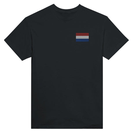 T-shirt Drapeau des Pays-Bas en broderie - Pixelforma 