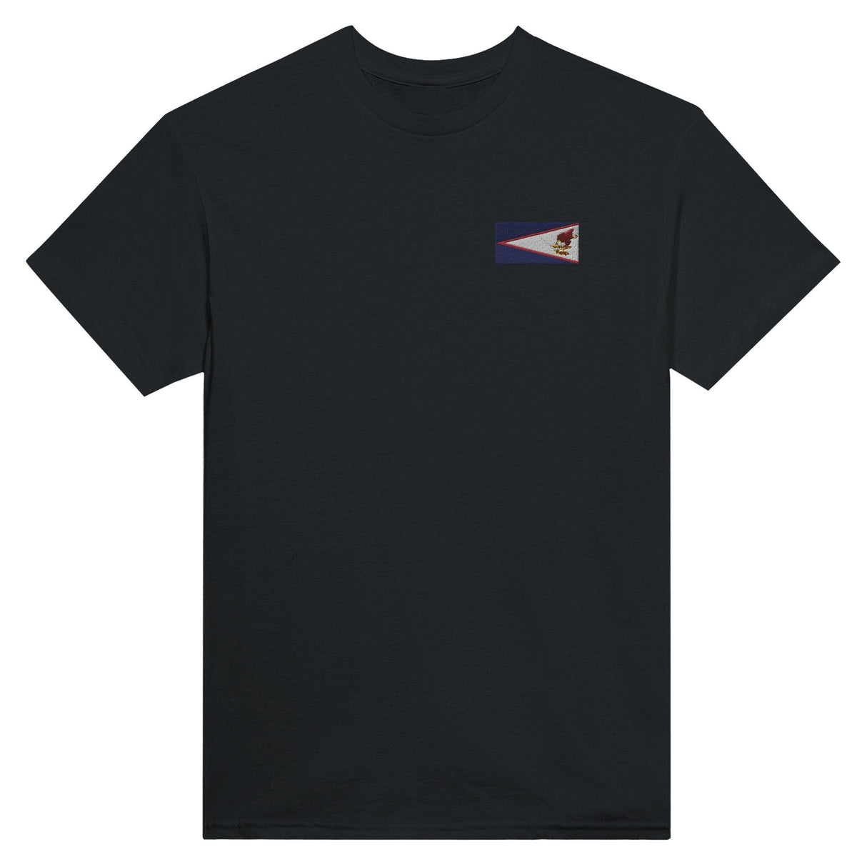 T-shirt Drapeau des Samoa américaines en broderie - Pixelforma